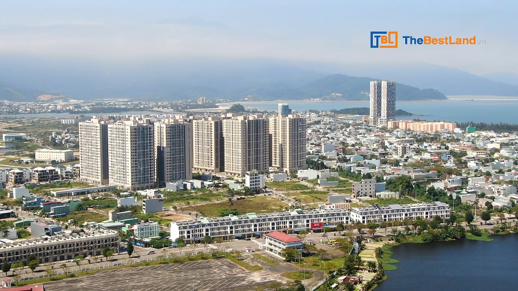 Phối cảnh tổng thể dự án chung cư Ori Garden Đà Nẵng nhìn từ trên cao