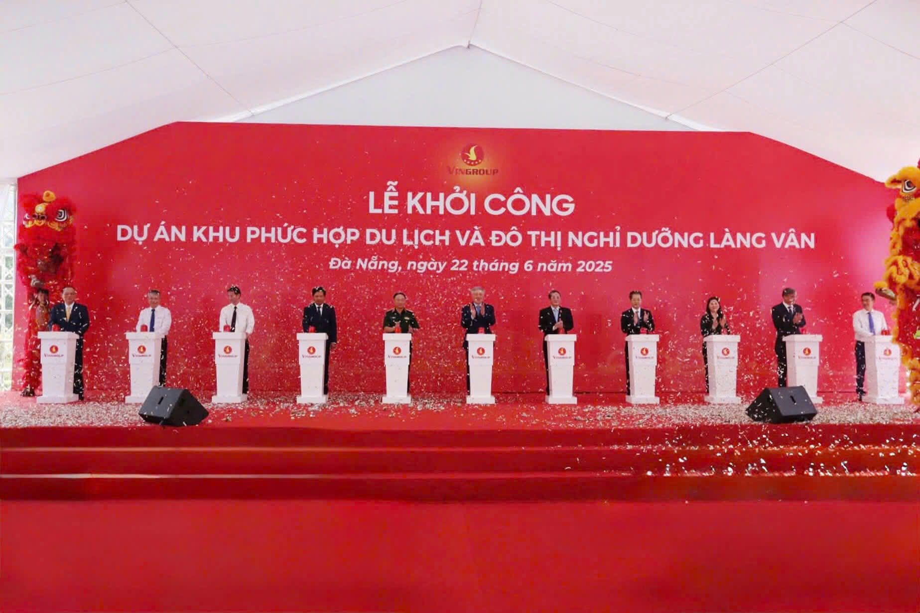 Lễ khởi công dự án Làng Vân tại Đà Nẵng ngày 22/6/2025 với sự tham dự của hơn 500 đại biểu