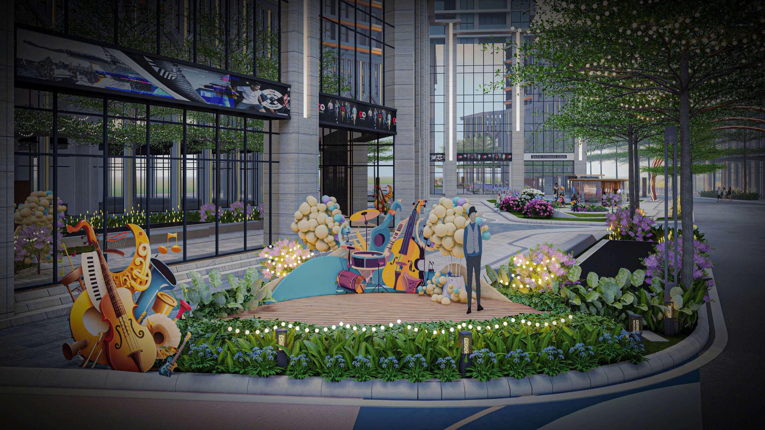 Khu tiện ích trung tâm K1 giữa Queens và Kings Place – Capital State