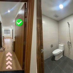 Lối vào căn hộ Ori Garden Liên Chiểu, hành lang thoáng và an toàn