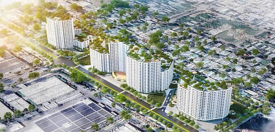 Phối cảnh chung cư Ecohome Hòa Hiệp Đà Nẵng