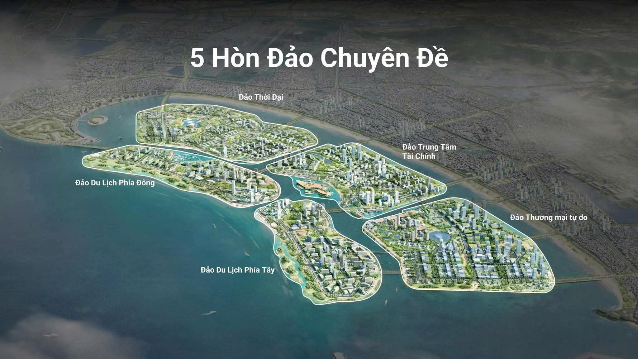 Quy hoạch phát triển 5 hòn đảo chuyên đề dọc đường Nguyễn Tất Thành, Đà Nẵng