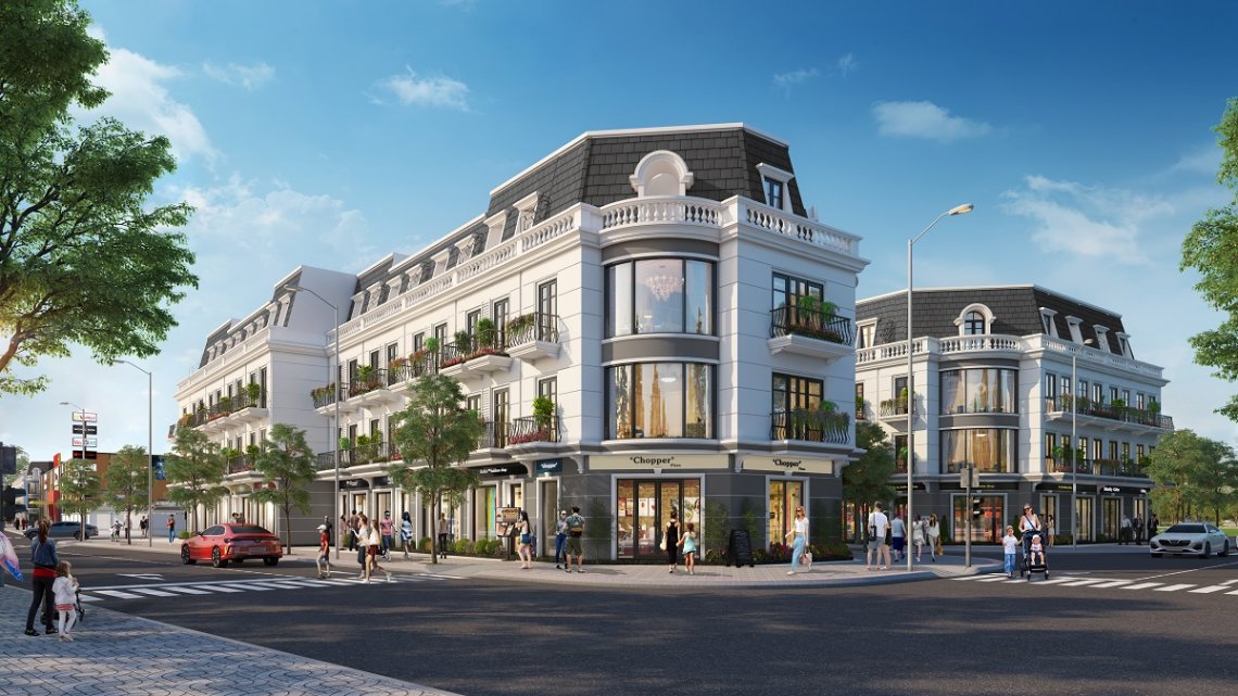 Shophouse Vinpearl Làng Vân tại phân khu Nhật Bản, tâm điểm của kinh tế đêm và giải trí sôi động